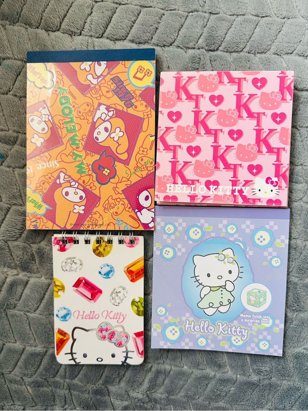 Hello Kitty Kids Notepad Bundle in Pink, Purple, Orange, White
